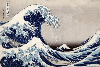 Cavalcando la grande onda di Hokusai