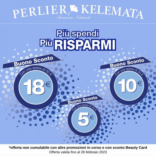Promo Perlier Kelémata – Più spendi, più risparmi!
